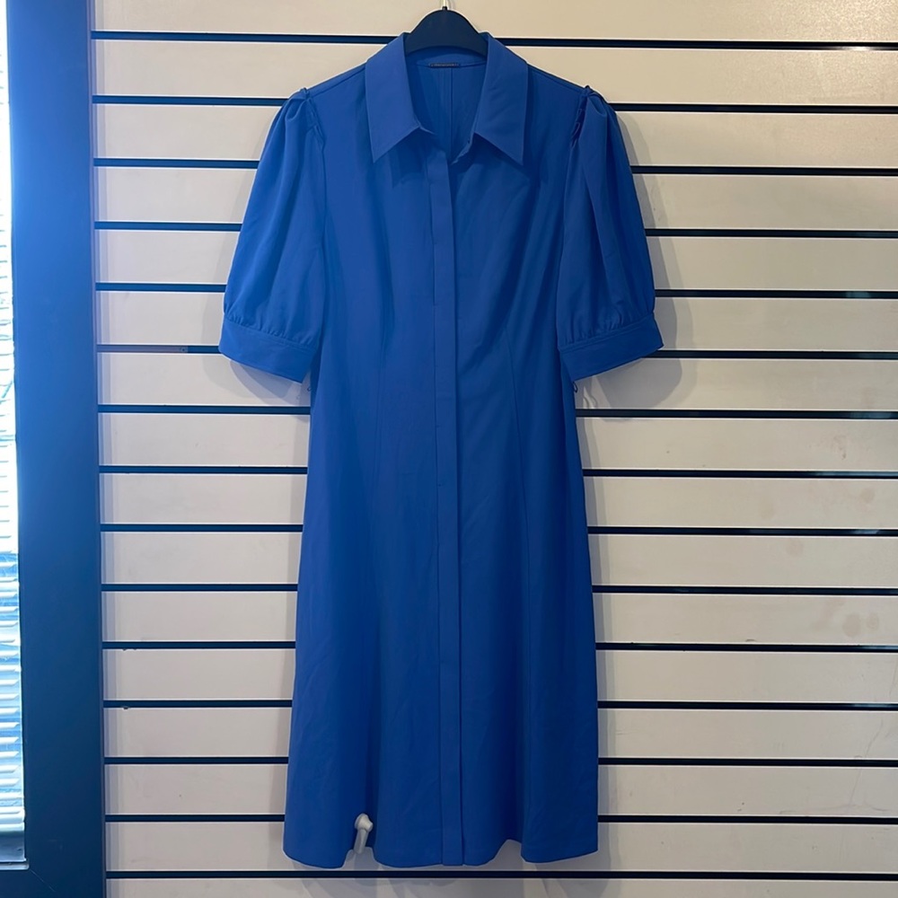 Elie Tahari Blue Midi Dress